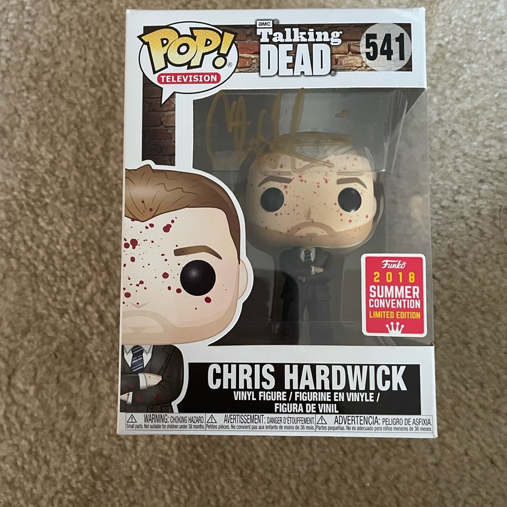 SIGNED Funko Pop! Talking Dead Chris Hardwick Vinyl Figure